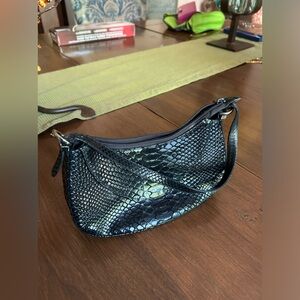 Stewart Weitzman Faux Snakeskin Handbag
